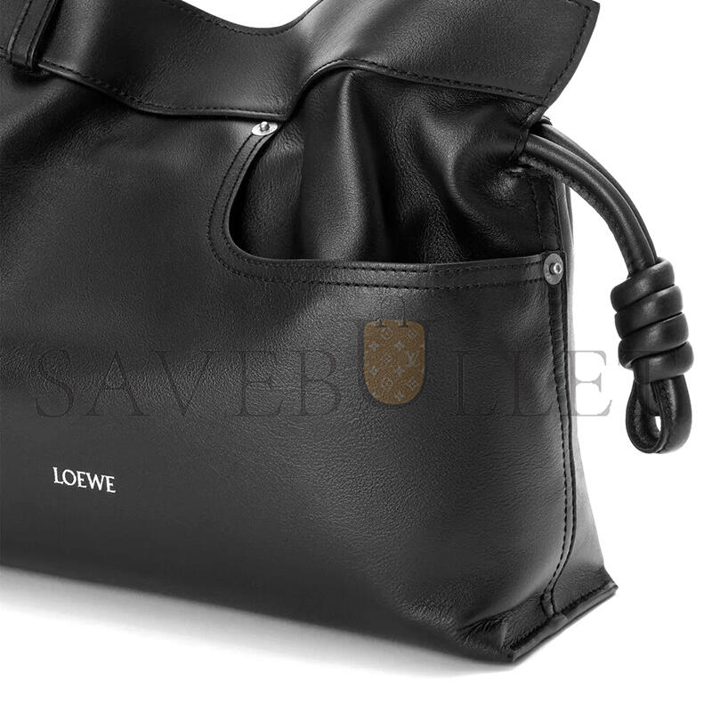 LOEWE PANTA MEDIUM FLAMENCO CLUTCH IN SHINY CALFSKIN A411FC1XBV (30*24.5*10.5cm)